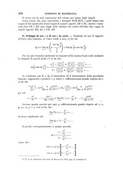 Periodico di matematica per l'insegnamento secondario