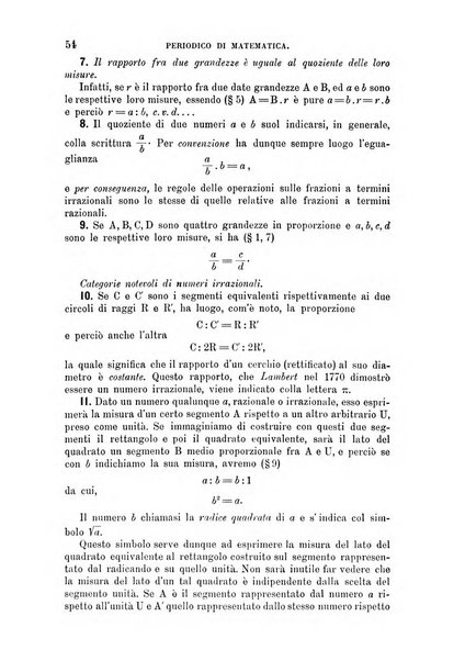 Periodico di matematica per l'insegnamento secondario