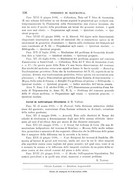 Periodico di matematica per l'insegnamento secondario