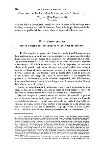 Periodico di matematica per l'insegnamento secondario