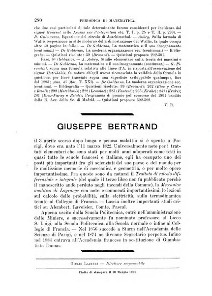 Periodico di matematica per l'insegnamento secondario