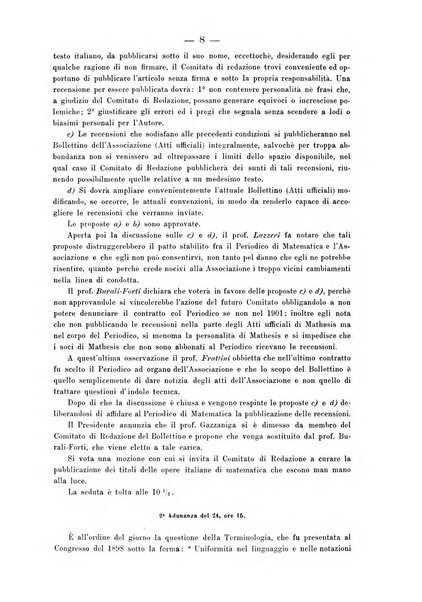 Periodico di matematica per l'insegnamento secondario