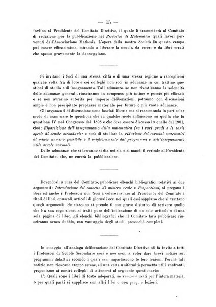 Periodico di matematica per l'insegnamento secondario