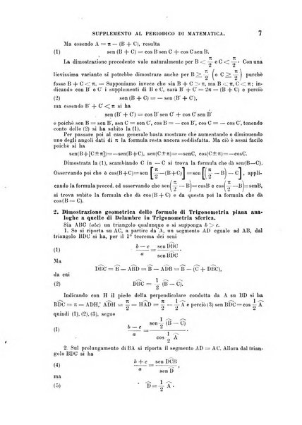 Periodico di matematica per l'insegnamento secondario