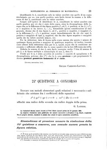 Periodico di matematica per l'insegnamento secondario