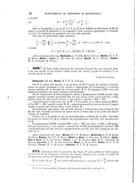 Periodico di matematica per l'insegnamento secondario