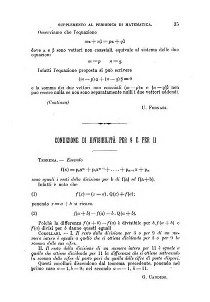 Periodico di matematica per l'insegnamento secondario