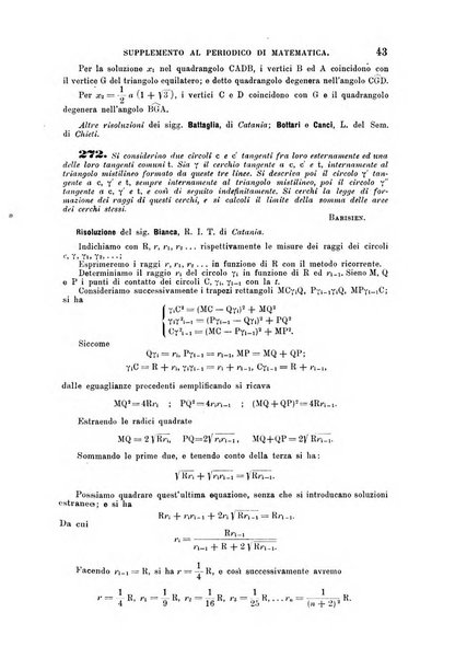 Periodico di matematica per l'insegnamento secondario