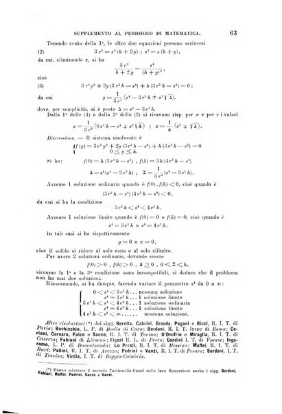 Periodico di matematica per l'insegnamento secondario