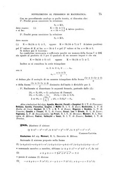 Periodico di matematica per l'insegnamento secondario