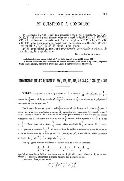 Periodico di matematica per l'insegnamento secondario