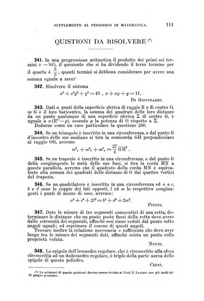 Periodico di matematica per l'insegnamento secondario