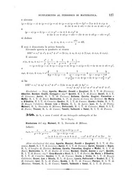 Periodico di matematica per l'insegnamento secondario