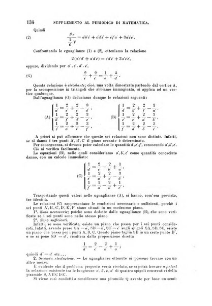 Periodico di matematica per l'insegnamento secondario