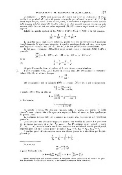 Periodico di matematica per l'insegnamento secondario