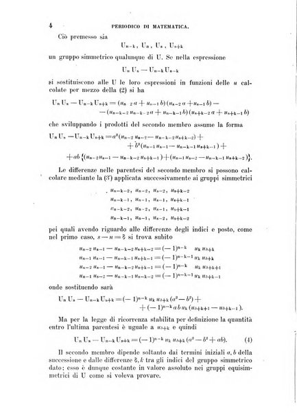 Periodico di matematica per l'insegnamento secondario