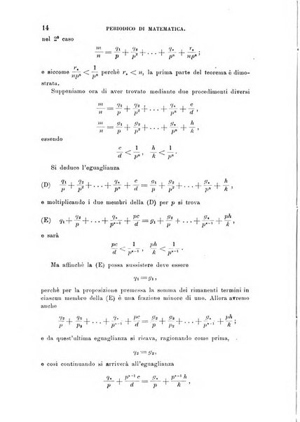 Periodico di matematica per l'insegnamento secondario