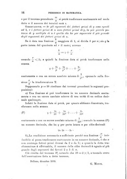 Periodico di matematica per l'insegnamento secondario