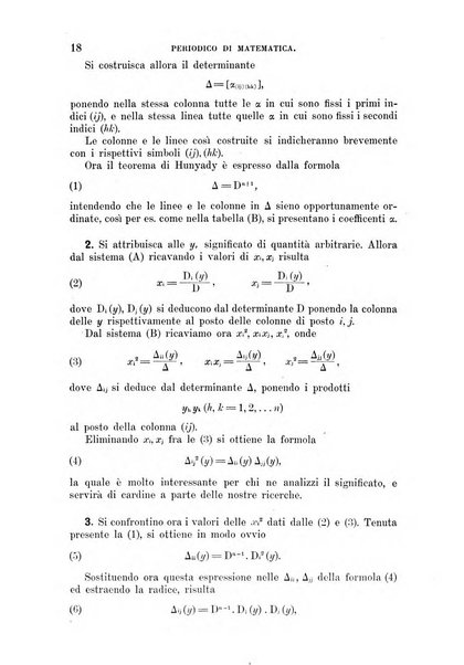 Periodico di matematica per l'insegnamento secondario