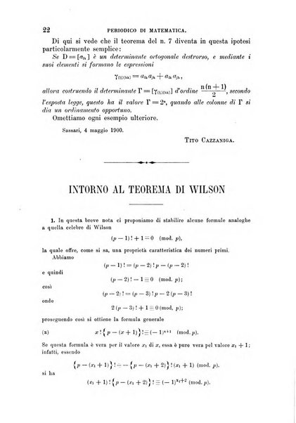 Periodico di matematica per l'insegnamento secondario