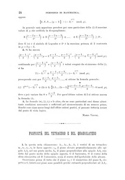 Periodico di matematica per l'insegnamento secondario