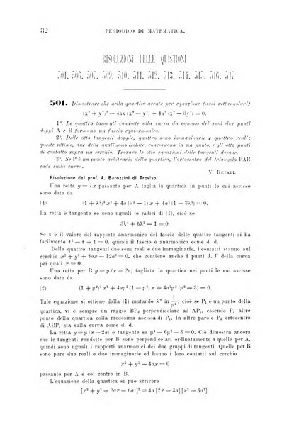 Periodico di matematica per l'insegnamento secondario