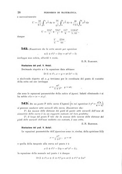 Periodico di matematica per l'insegnamento secondario