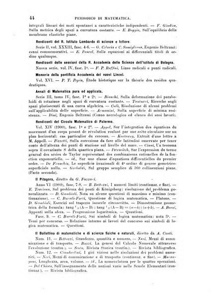 Periodico di matematica per l'insegnamento secondario