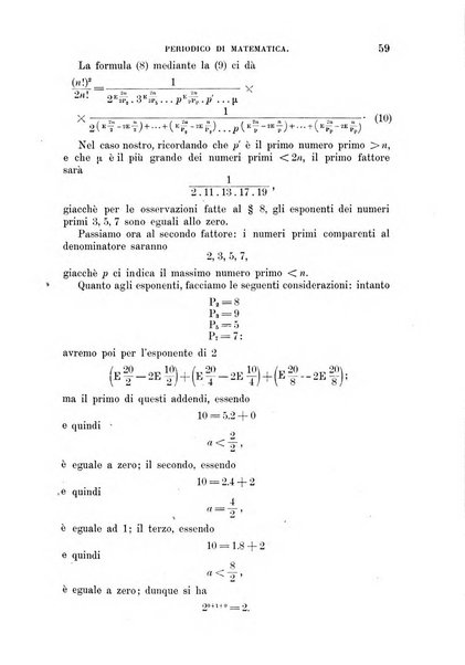 Periodico di matematica per l'insegnamento secondario