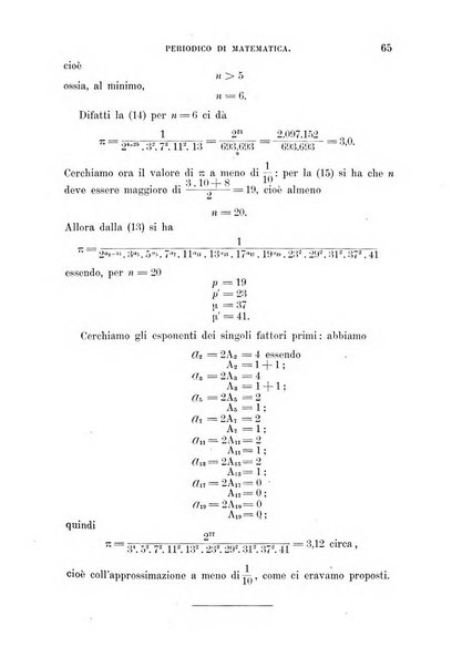 Periodico di matematica per l'insegnamento secondario