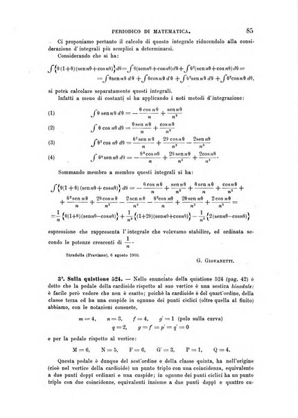 Periodico di matematica per l'insegnamento secondario