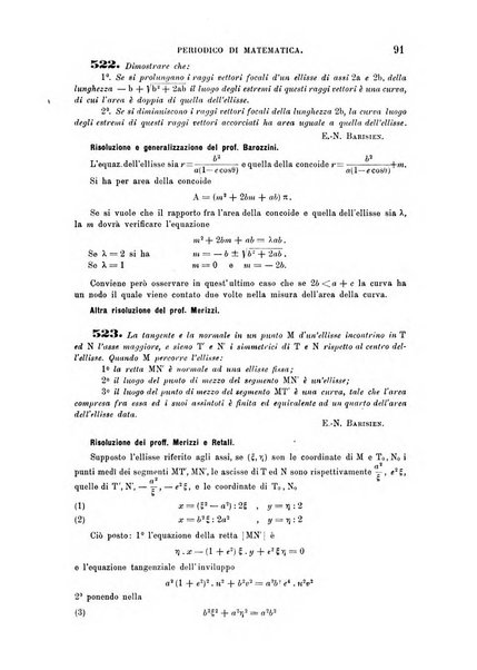 Periodico di matematica per l'insegnamento secondario