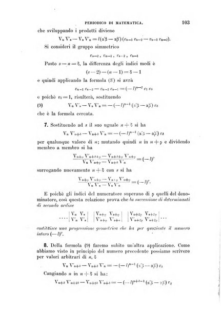 Periodico di matematica per l'insegnamento secondario