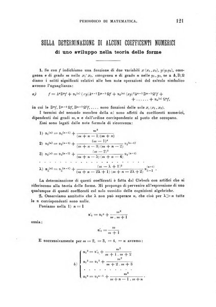 Periodico di matematica per l'insegnamento secondario