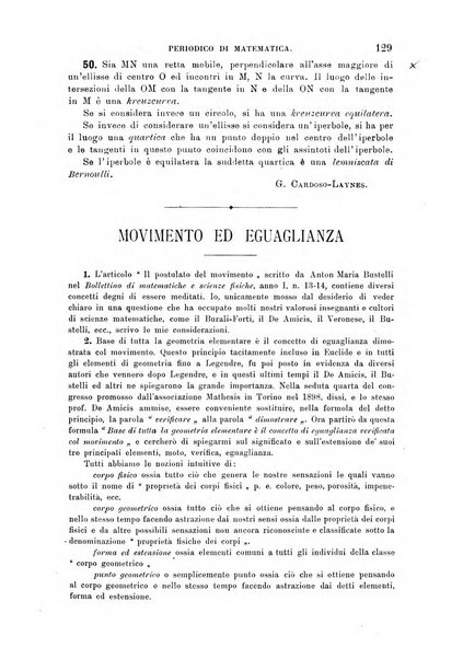 Periodico di matematica per l'insegnamento secondario