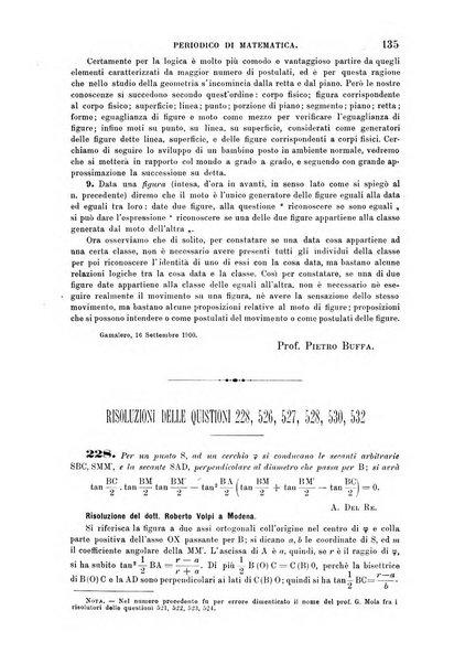 Periodico di matematica per l'insegnamento secondario