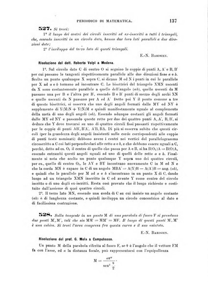 Periodico di matematica per l'insegnamento secondario