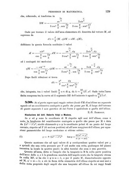 Periodico di matematica per l'insegnamento secondario