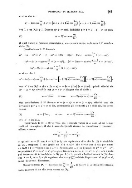 Periodico di matematica per l'insegnamento secondario