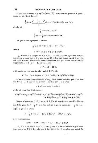 Periodico di matematica per l'insegnamento secondario