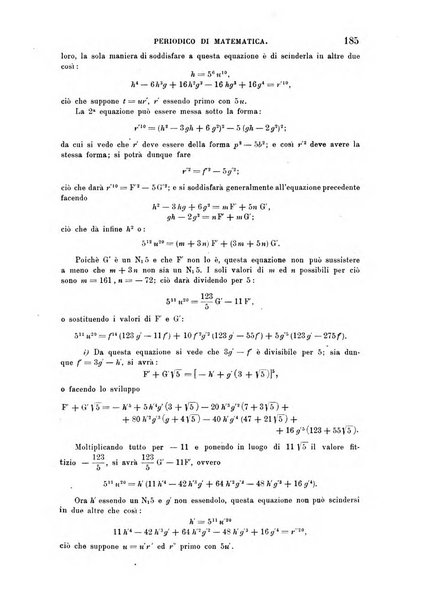 Periodico di matematica per l'insegnamento secondario