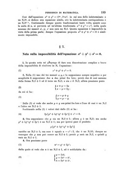 Periodico di matematica per l'insegnamento secondario