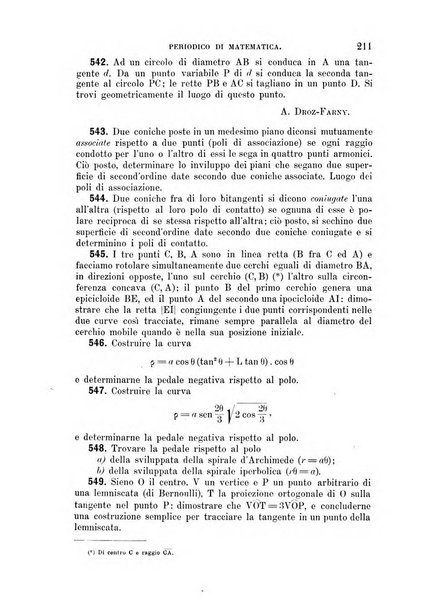 Periodico di matematica per l'insegnamento secondario