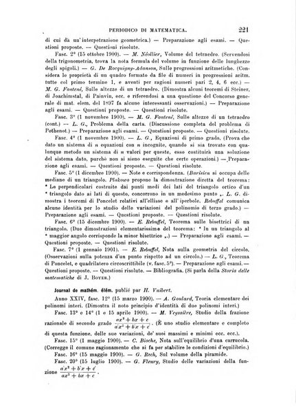 Periodico di matematica per l'insegnamento secondario