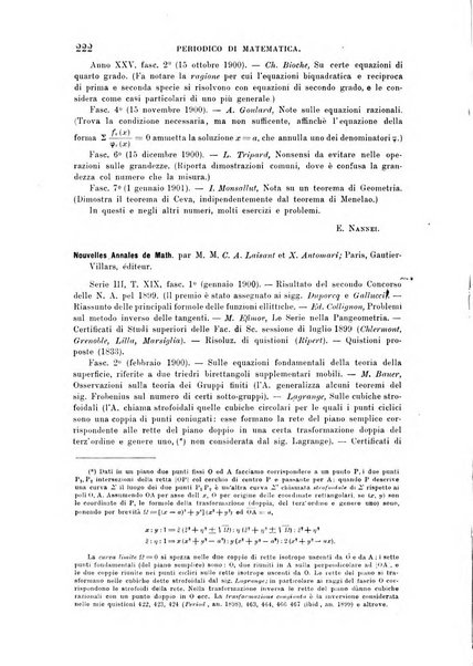 Periodico di matematica per l'insegnamento secondario