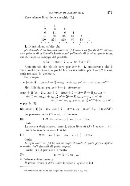 Periodico di matematica per l'insegnamento secondario