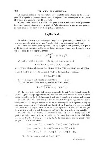 Periodico di matematica per l'insegnamento secondario