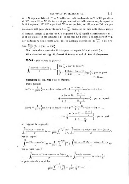 Periodico di matematica per l'insegnamento secondario