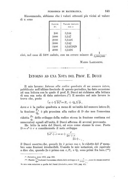 Periodico di matematica per l'insegnamento secondario