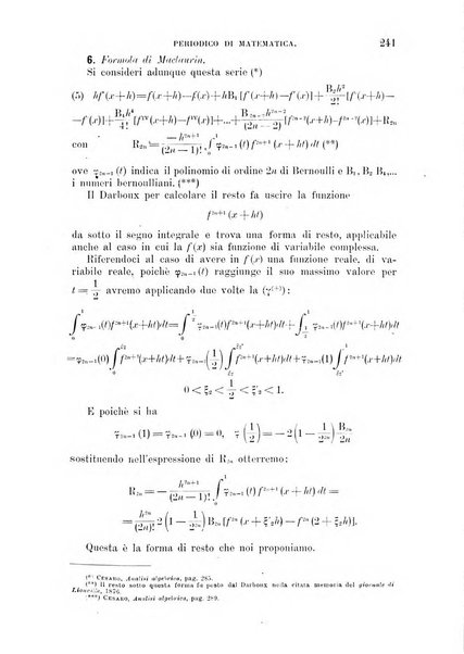 Periodico di matematica per l'insegnamento secondario